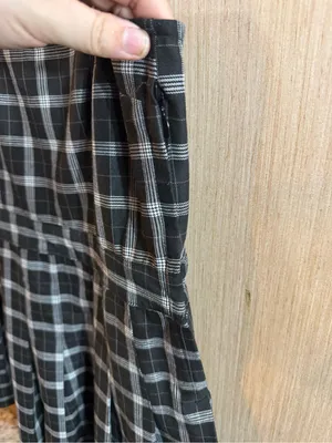 Divided Black & White Plaid Spaghetti Strap Mini Dress Size Small thumbnail 2