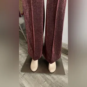 H&M Shimmering Brown Flare Pants thumbnail 8