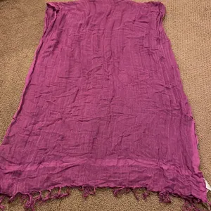 Wrap Women’s Purple Fringe Scarf Purple thumbnail 3