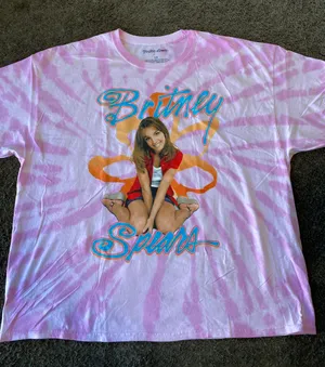 Britney Spears Pink Tie Dye Tee Size 3X thumbnail 1