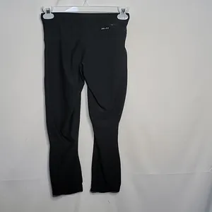 Nike dri fit pull on black workout legging capris sz Medium thumbnail 5