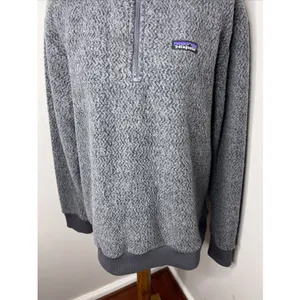 Patagonia Woolyester Fleece Pullover Women's Large Gray 1/4 Zip thumbnail 8