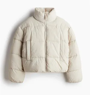 Divided Light Beige Puffer Jacket thumbnail 1