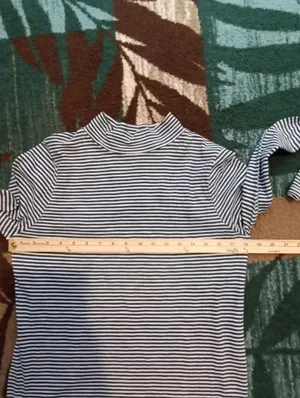 Faherty Womens Blue Striped Mock Neck Long Sleeve Tee Outdoors Size Large thumbnail 6