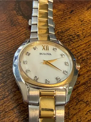 ✨ Bulova Diamond Collection 98P145 Two-Tone Watch | NEW Battery (Ready to Wear)! thumbnail 13