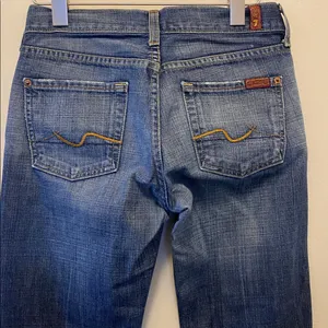 7 for all mankind bootcut denim jeans size 26 thumbnail 5