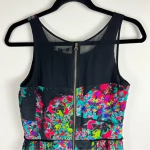 Broadway & Broome Silk Floral Pleated Mini Dress Size 0 thumbnail 10