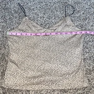 5/$30 🎈 Gaze large leopard print tank top‎ Tan thumbnail 4