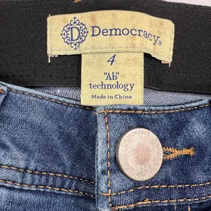 Democracy "Ab"Technology Slim Dark Wash Mid Rise Tummy Control Jeans Size 4 thumbnail 4
