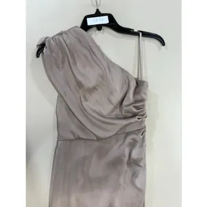 elle zeitoune Luna one shoulder maxi Satin Gown Size XS thumbnail 3