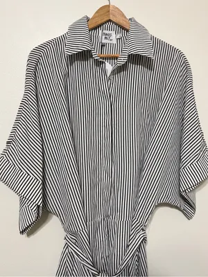 NWT Princess Polly Patron Romper Size 6 Stripe Black White NEW thumbnail 3