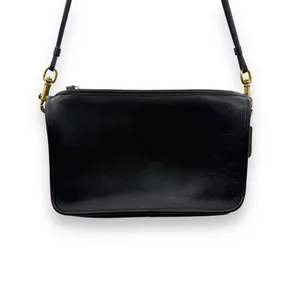 Vintage Coach Bonnie Cashin Era‎ Convertible Black Crossbody Wristlet Bag thumbnail 2