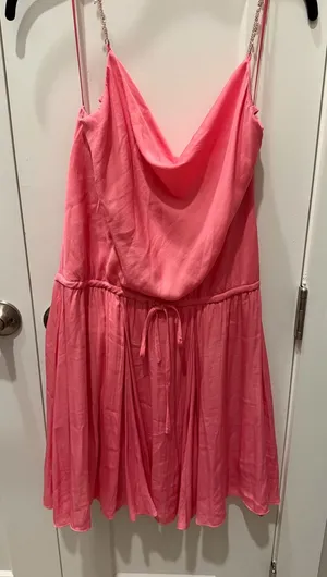 💗 Mustard Seed Pink Chain Strap Dress thumbnail 3