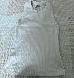 Calia Classic Ribbed Sleeveless Active Workout Tank Top Cream XXS thumbnail 1