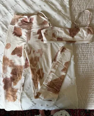 WeWoreWhat Workout Set Cowhide thumbnail 1