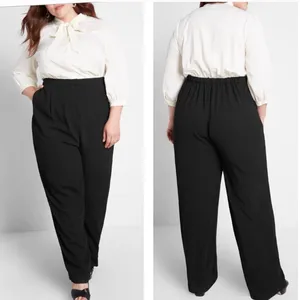 ModCloth Twofer Black White Jumpsuit New Large thumbnail 2