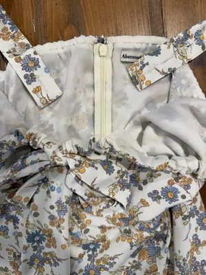 Abercrombie & Fitch Floral Tie Front Midi Dress Women's XL NWT Cottagecore thumbnail 12