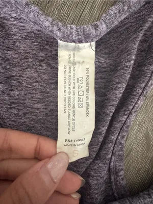 Women's Gray Racerback Tank Top (S) thumbnail 2