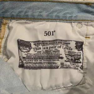 Levi's 501 button fly cotton denim raw hem shorts high rise 32 thumbnail 10