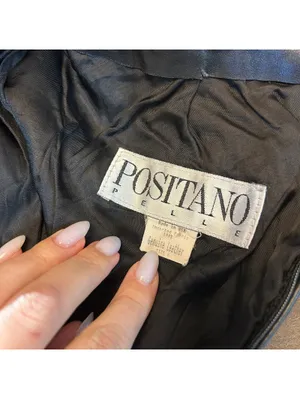 Vintage Positano Dark Brown Genuine Leather Midi Pencil Skirt Size 6 80s 90s thumbnail 5