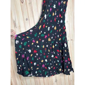 Polo Ralph Lauren Nime Floral Mulberry Silk Crepe Midi Dress Flutter Sleeve Sz 6 thumbnail 4
