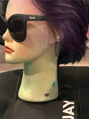Quay Australia It’s My Way Matte Black Cat-Eye Sunglasses with Dark Lenses thumbnail 4