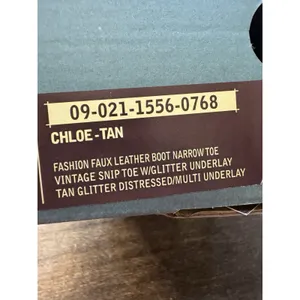 Roper Women's Chloe Snip Toe Glitter Underlay Western Boots Size 8 Brown thumbnail 8