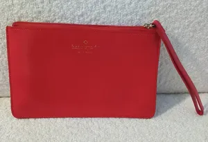 Kate Spade Red Leather Wristlet thumbnail 1