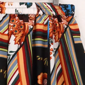 Truly 4 You Patchwork Floral Maxi Skirt Womens Size M Boho Elastic Waist thumbnail 3