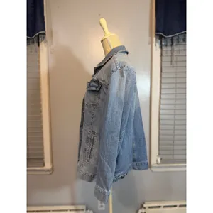 a.n.a. A New Approach Denim Jean Jacket Light Wash Size 1x Classic Casual thumbnail 4