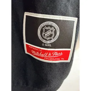 Mitchell & Ness Hoodie NHL Capitals Chirp Classic XL Black Hockey Sportswear New thumbnail 3
