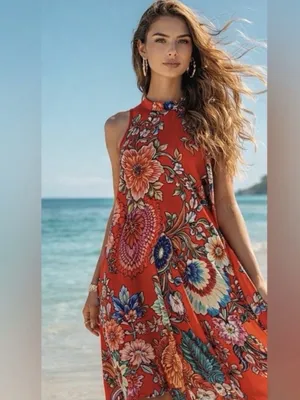 Anthropologie Maeve Larkhill Silk Trapeze Swing Dress S thumbnail 6