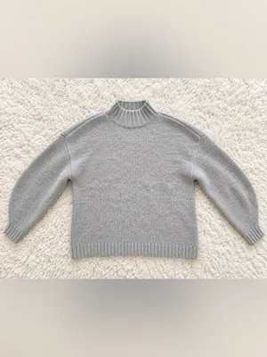PISTOLA Carlen Alpaca Mock Neck Sweater – Light Heather Grey – M thumbnail 4