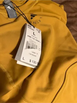 Adidas by Stella McCartney Desert Dune TrueStrength Yoga Crop Top L thumbnail 5