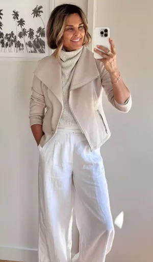 Madewell NWT White Harlow Wideleg Linen Pants 8 thumbnail 1