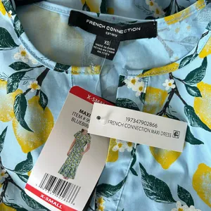 NWT French Connection Bluebird Lemon Maxi Dress thumbnail 4