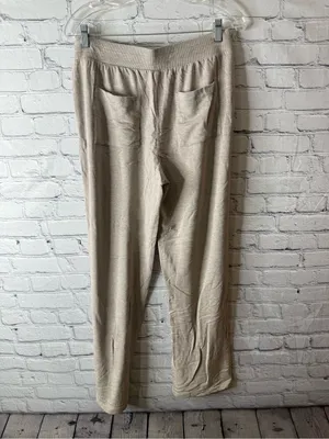 Soma Beige Crewneck Lightweight Long-Sleeve pajama set size medium thumbnail 8
