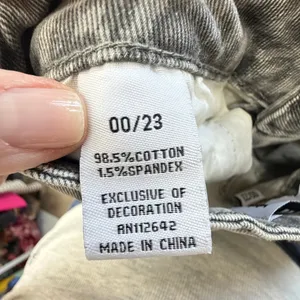 DISCLOSURE Gray Leopard Print Mid-Rise Cargo Utility Pants Straight Leg Jeans thumbnail 6