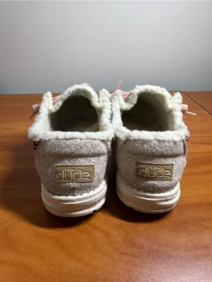 Hey Dude Wendy Tribal Earth Fur Fleece Lined Slip On Loafer Winter Casual W8 thumbnail 3