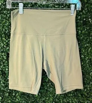 Lululemon Rosemary Green HR Align Biker Shorts Size 6 thumbnail 1