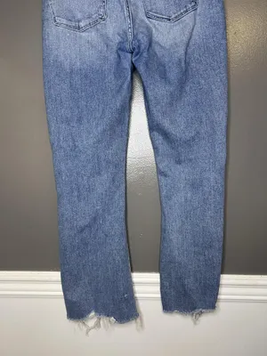 Abercrombie & Fitch Simone High Rise Ankle Flare Jeans Womens 6R Light Denim thumbnail 7