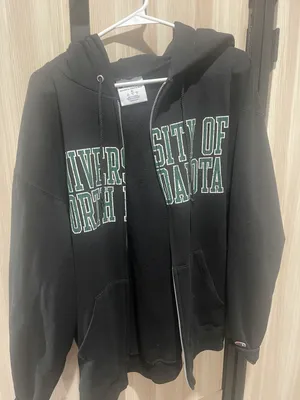 Champion University of North Dakota black zip up thumbnail 2