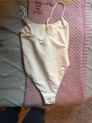 Skatie Cream Ribbed One-Piece Swimsuit thumbnail 3