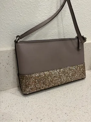 Kate Spade Greta Court Ramey Cityscape Glitter Crossbody Bag Women’s Purse EUC thumbnail 6