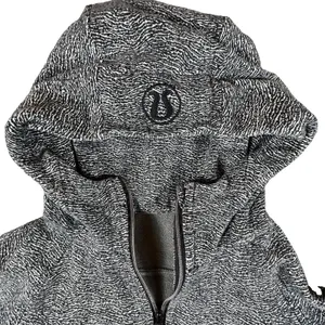 Lululemon Scuba Hoodie Splatter White Black Full Zip Sweatshirt Womens Sz. 8 thumbnail 2