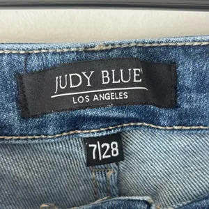 Judy Blue High Rise Western Front Yoke Skinny Jeans Medium Wash Denim thumbnail 5