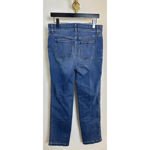 SPANX Straight Leg Ankle Jeans Wash Vintage Indigo Size Large thumbnail 5
