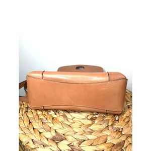 Vintage Gucci Purse GG camel box calf leather shoulder bag gold-tone hardware thumbnail 11