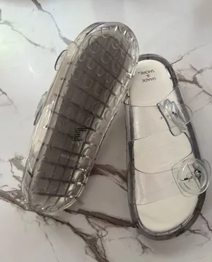 Shade & Shore Women’s Clear Jelly Double Buckle Slide Sandals – Waterproof Beach Pool Slides thumbnail 1