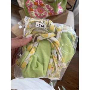 SOLID AND STRIPED 2 Piece Bikini Set Lemon Print Size Small thumbnail 7
